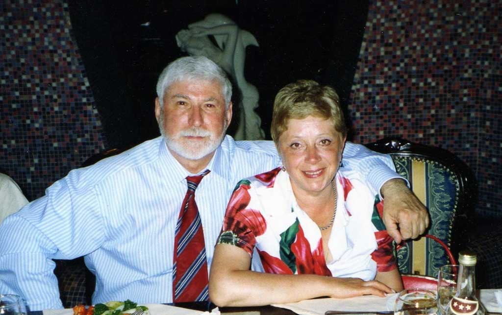 А.Ф.Блотнер с женой